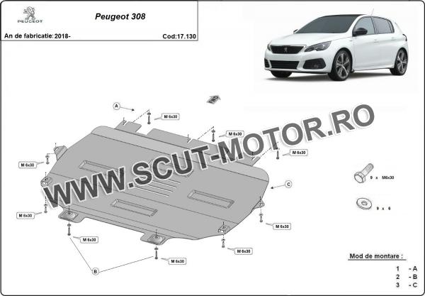 Scut motor Peugeot 308 2