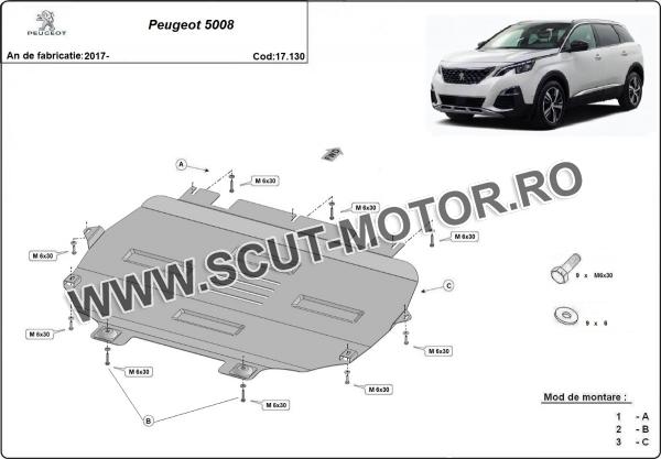 Scut motor și cutie de viteză Peugeot 5008 2