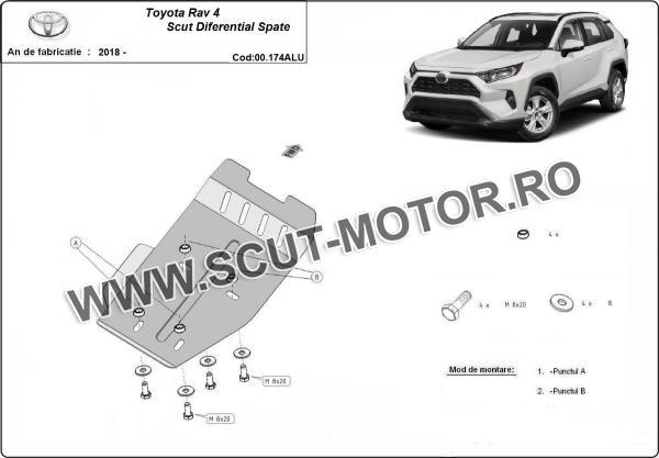 Scut diferențial din aluminiu Toyota RAV4 2