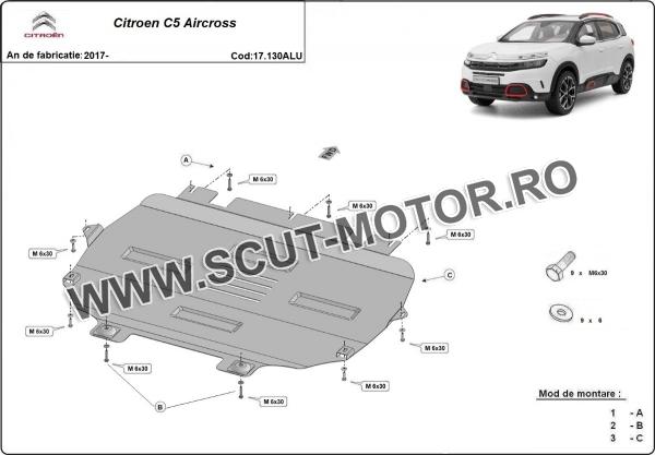 Scut motor din aluminiu Citroen  C 5 Aircross 2