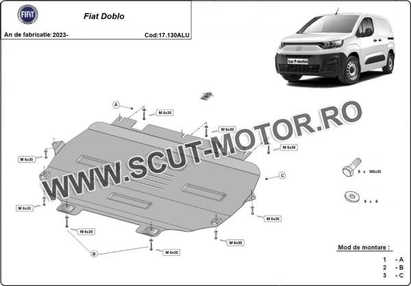 Scut motor din aluminiu Fiat Doblo 2