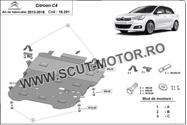 Scut motor Citroen C4  2