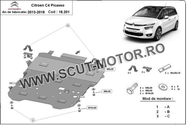 Scut motor Citroen C4 Picasso 2