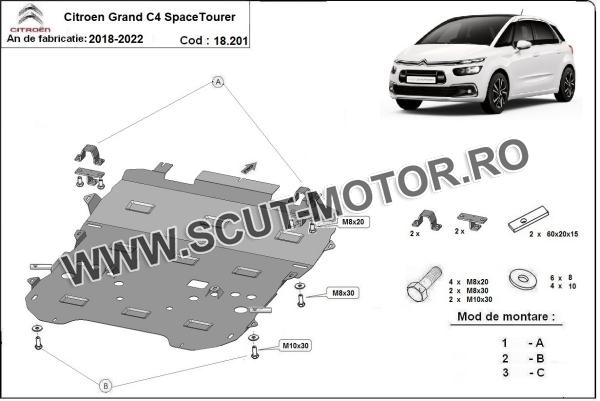 Scut motor Citroen Grand C4 SpaceTourer  2