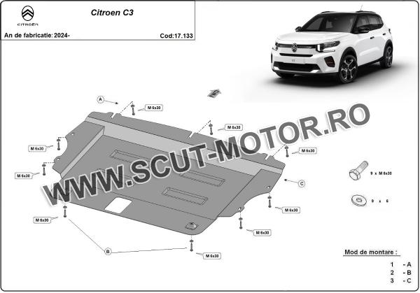 Scut motor Citroen C3 2