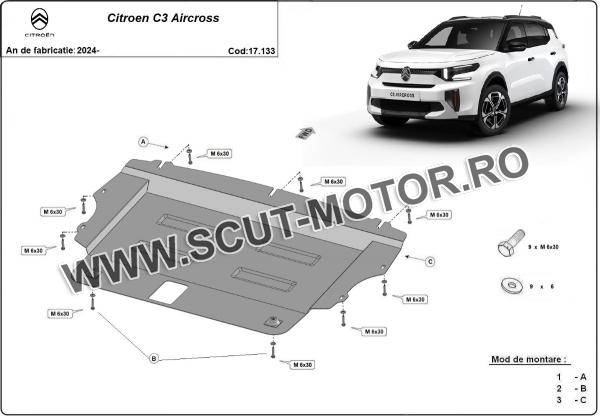 Scut motor Citroen C3 Aircross 2