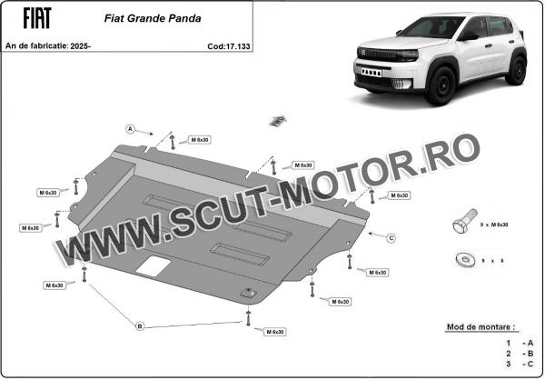 Scut motor Fiat Grande Panda 2