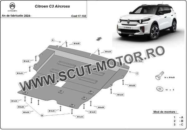 Scut motor Citroen C3 Aircross 2