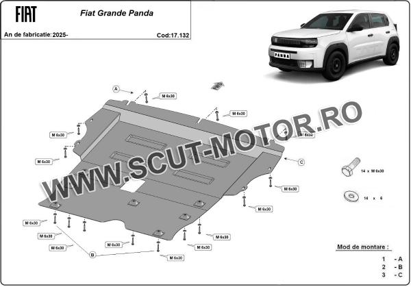 Scut motor Fiat Grande Panda 2