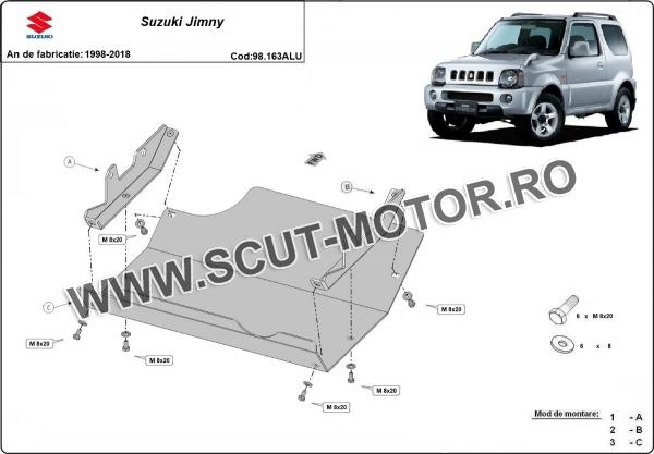 Scut motor din aluminiu Jimny  2