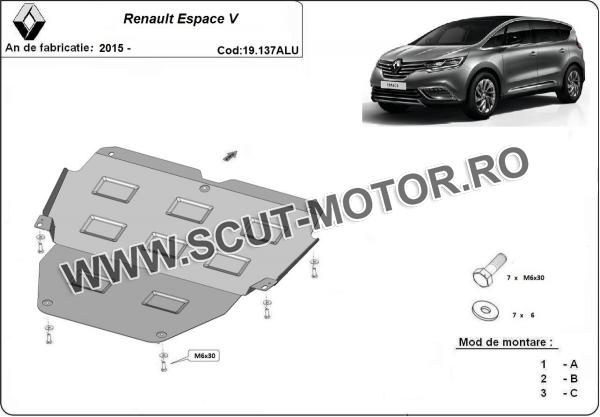 Scut motor din aluminiu Renault Espace 2