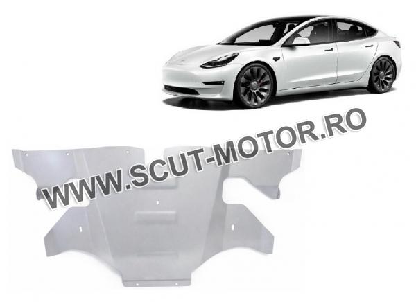 Scut motor spate din aluminiu Tesla Model 3 AWD 1