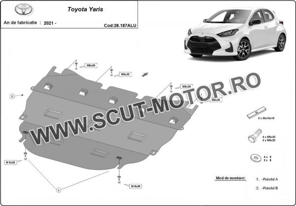 Scut motor din aluminiu Toyota Yaris 2