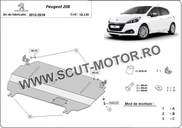 Scut motor Peugeot 208 2