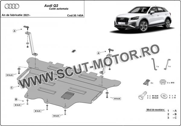 Scut motor Audi Q2 - cutie de viteză automată 2