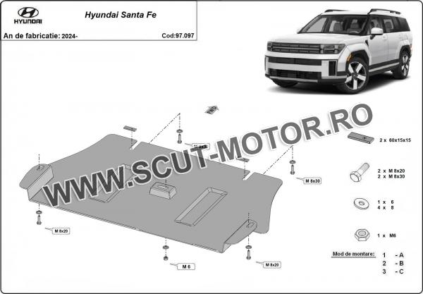 Scut catalizator Hyundai Santa Fe 2