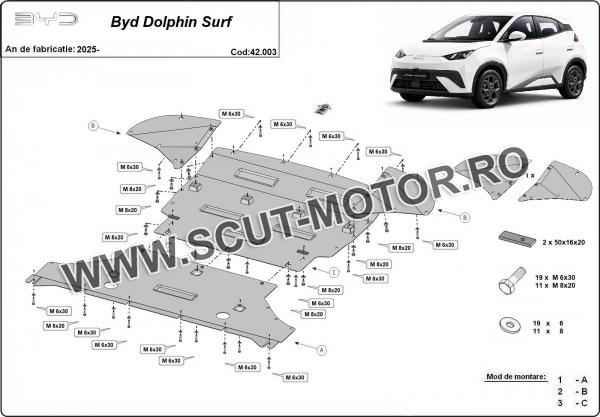 Scut motor BYD Dolphin Surf 2