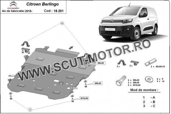 Scut motor Citroen Berlingo 2