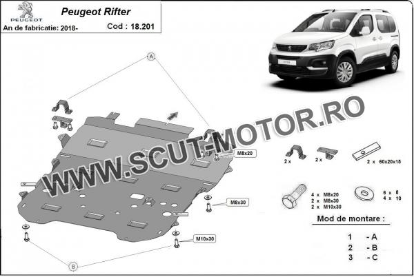 Scut motor Peugeot Rifter 2