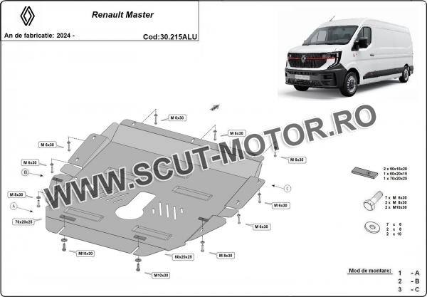 Scut motor din aluminiu Renault Master 2