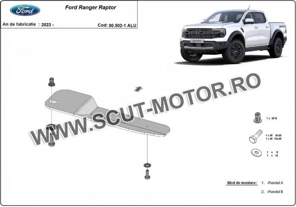 Scut filtru combustibil, conducte Ford Ranger Raptor  - Aluminium 2