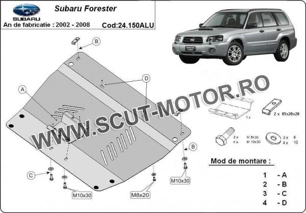 Scut motor din aluminiu Subaru Forester 2 2