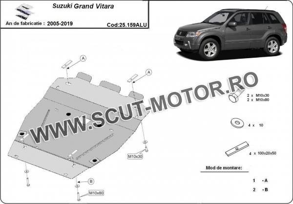 Scut motor din aluminiu Suzuki Grand Vitara 2
