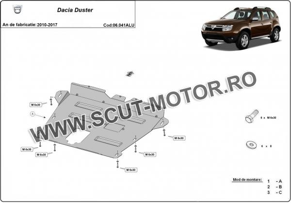 Scut motor din aluminiu Dacia Duster 2