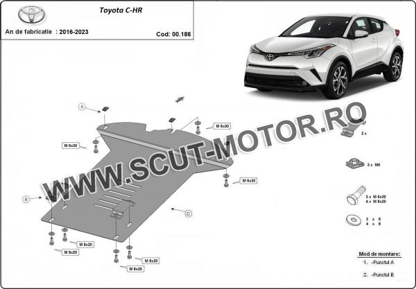 Scut antifurt catalizator pentru Toyota C-HR 2