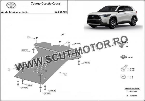 Scut antifurt catalizator pentru Toyota Corolla Cross 2