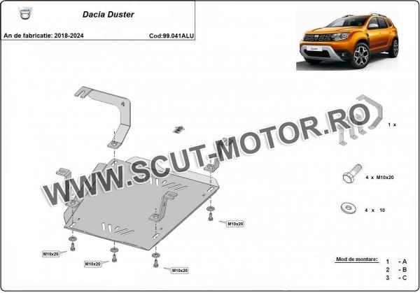 Scut rezervor din aluminiu Dacia Duster 2