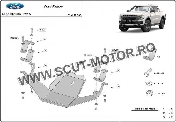 Scut diferențial spate Ford Ranger 2