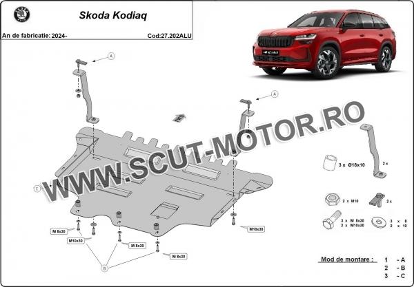 Scut motor din aluminiu Skoda Kodiaq 2