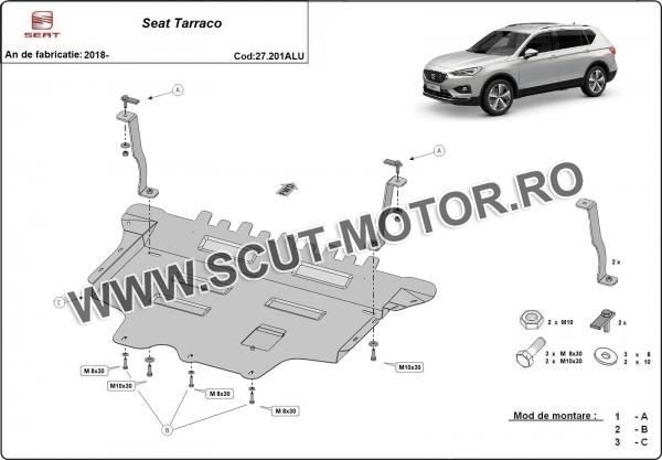 Scut motor din aluminiu Seat Tarraco 2