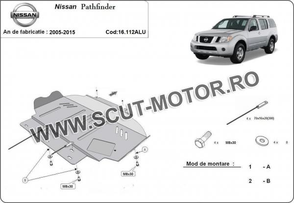 Scut motor din aluminiu Nissan Pathfinder 2