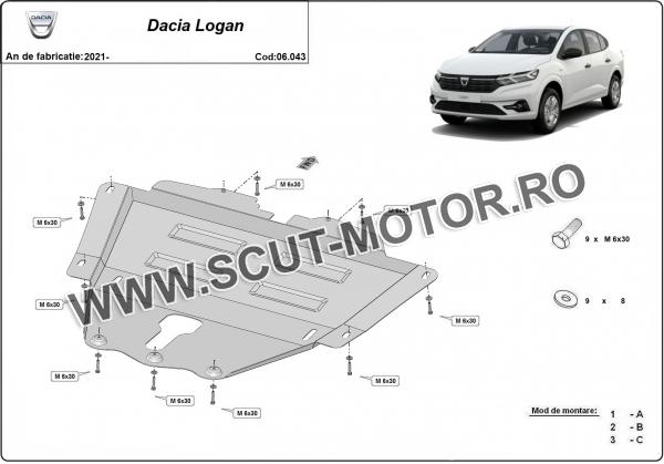 Scut motor Dacia Logan 2