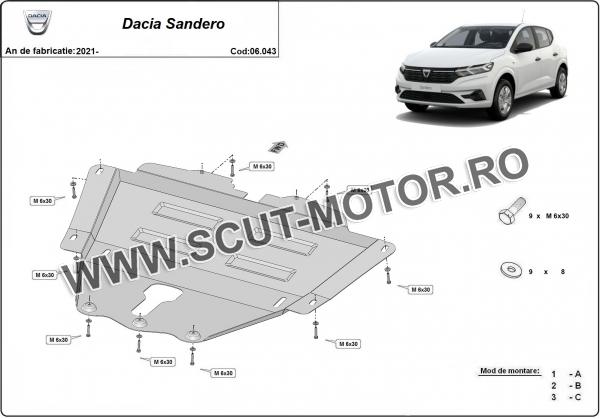 Scut motor Dacia Sandero 2