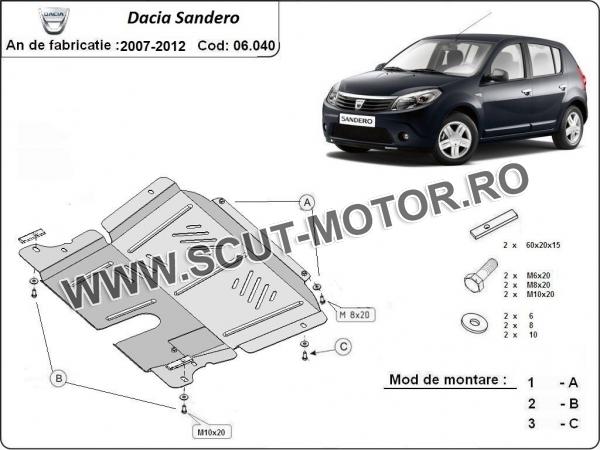 Scut motor Dacia Sandero 2