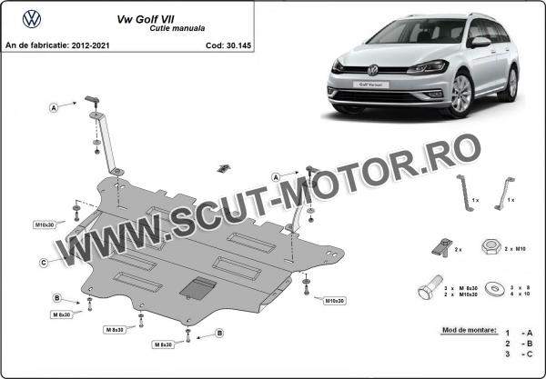 Scut motor și cutie de viteză VW Golf 7 - cutie de viteză manuală 2