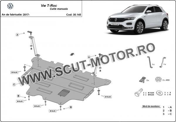 Scut motor Volkswagen T-Roc - cutie de viteză manuală 2