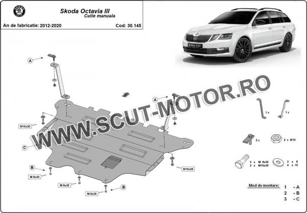 Scut motor și cutie de viteză Skoda Octavia 3 - cutie de viteză manuală 2