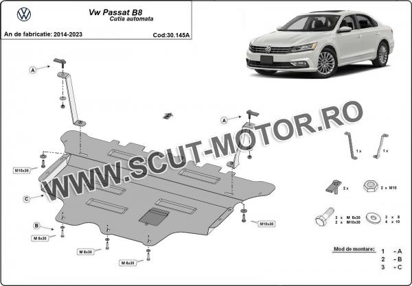 Scut motor Volkswagen Passat B8 - cutie de viteză automată 2