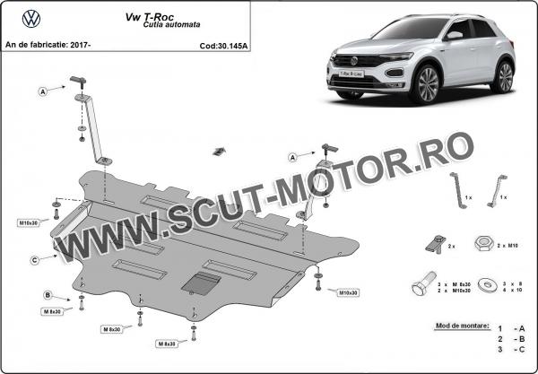 Scut motor Volkswagen T-Roc - cutie de viteză automată 2