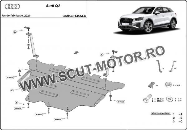 Scut motor din aluminiu Audi Q2 2