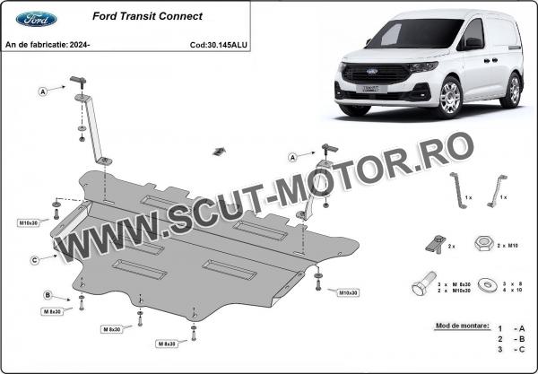 Scut motor din aluminiu Ford Transit Connect 2