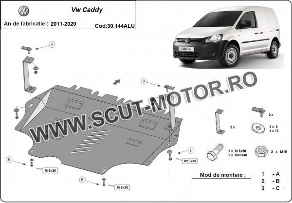 Scut motor din aluminiu VW Caddy 2