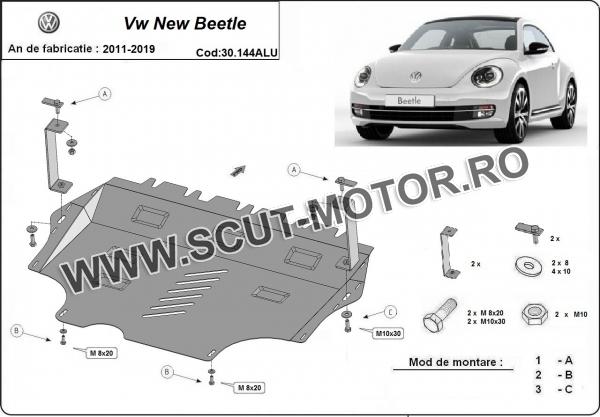 Scut motor din aluminiu Volkswagen New Beetle 2