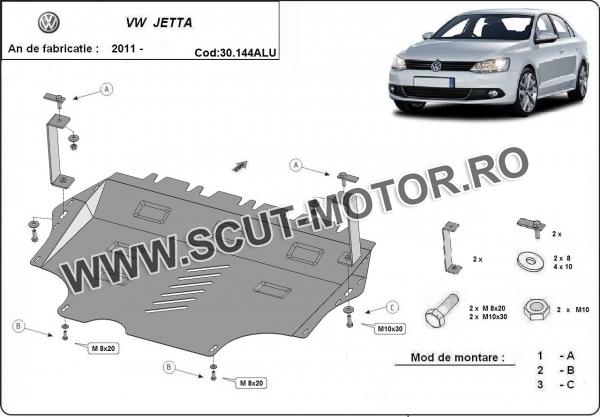 Scut motor din aluminiu VW Jetta 2