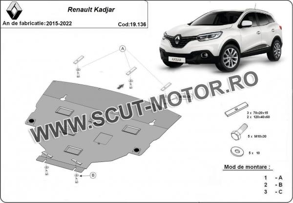 Scut Motor Renault Kadjar dupa 2015 2