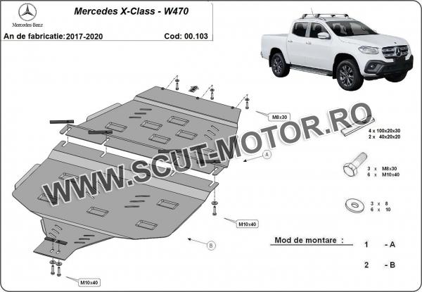 Scut cutie si reductor Mercedes X-Class 2